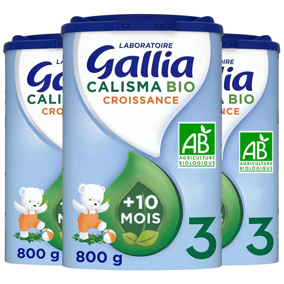 Gallia Calisma Bio 3 lait croissance poudre 10 mois 3x800g
