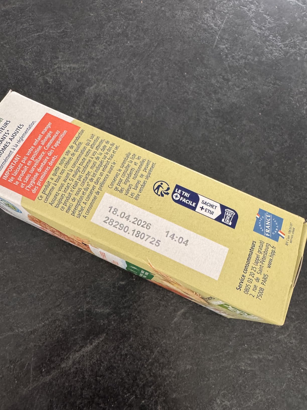 HiPP Goûters Barres Avoine Pêche Snack 5x20g Bio