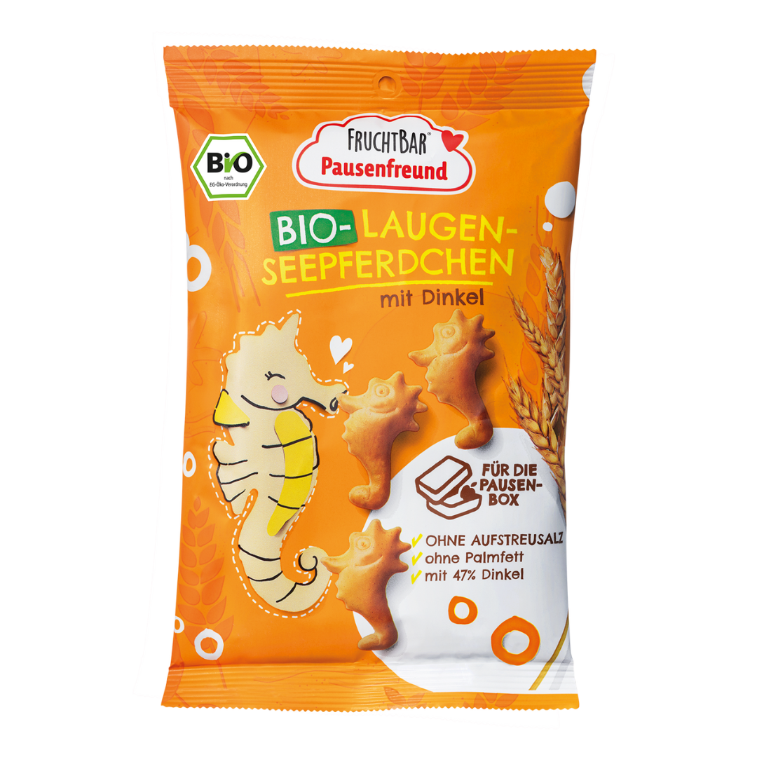 FruchtBar Laugen Seepferdchen Snack Enfant Épeautre 3 Ans