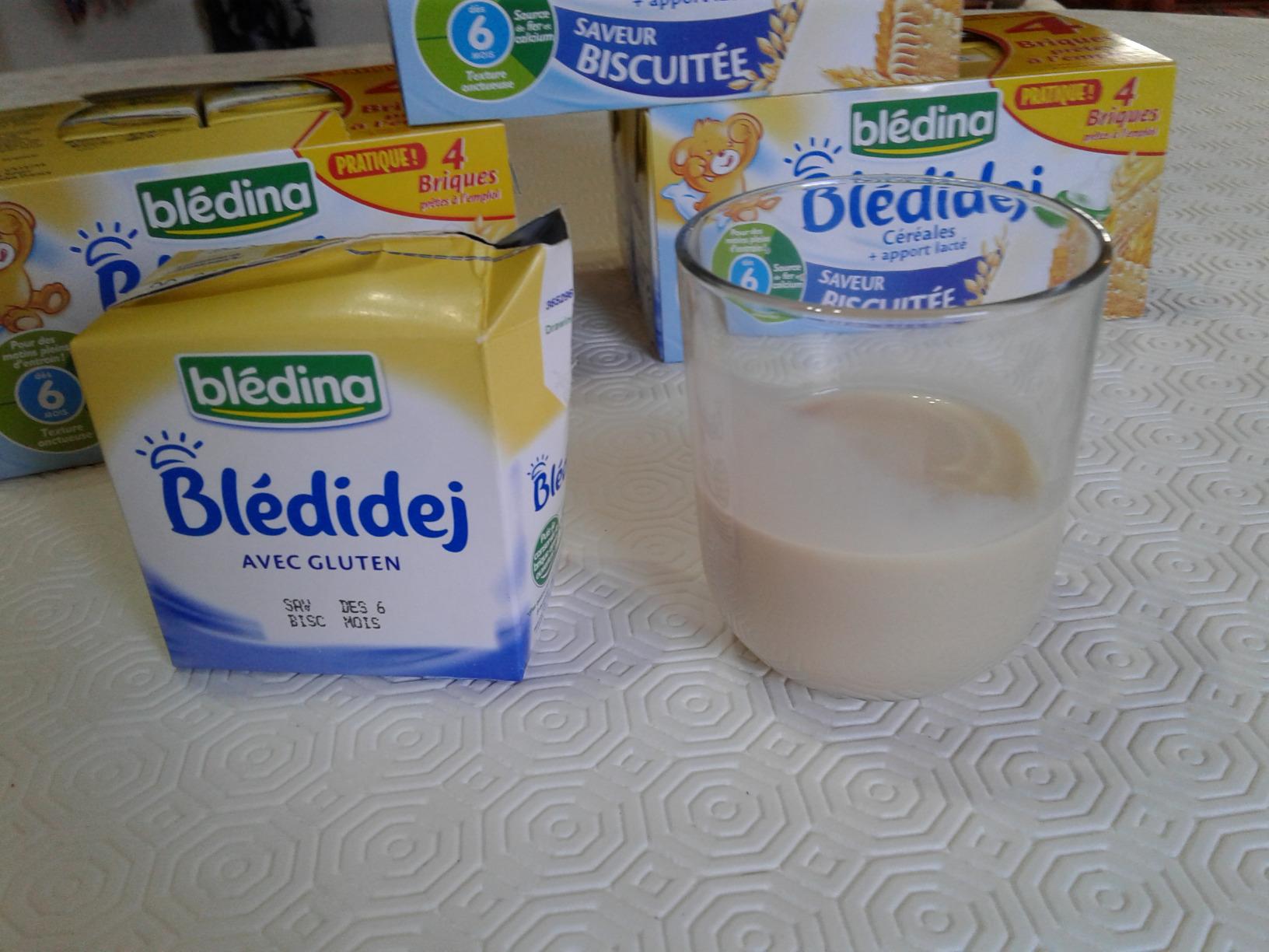 Blédina Blédidej Biscuit céréales lactées 6 mois 12x250ml