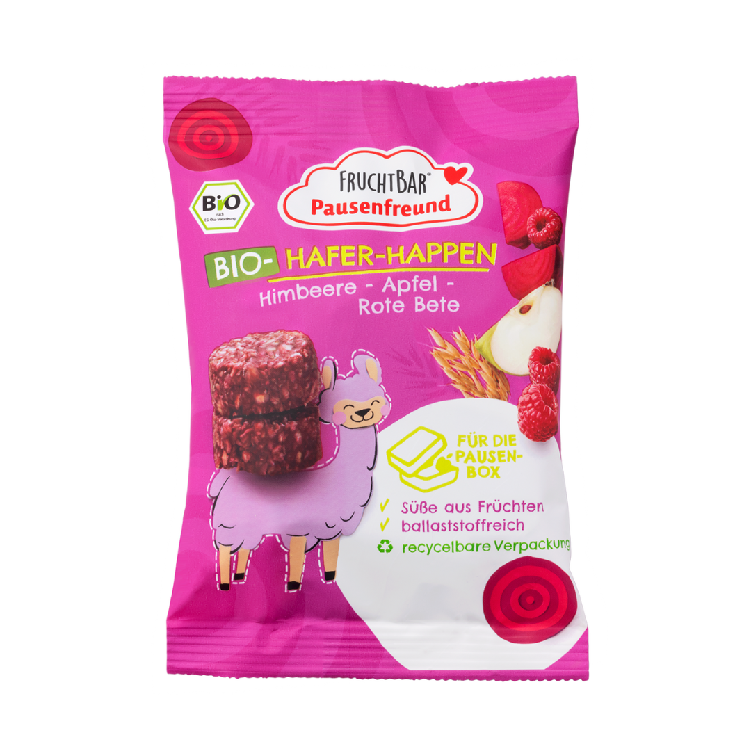 FruchtBar Bio Riegel Hafer Happen barre céréales framboise 1 pièce