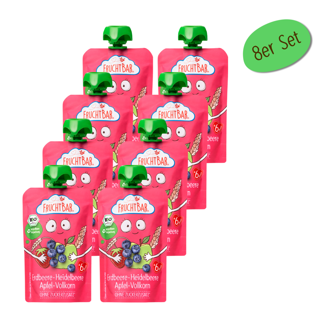FruchtBar Bio Quetschies gourde fraise myrtille dès 6 mois