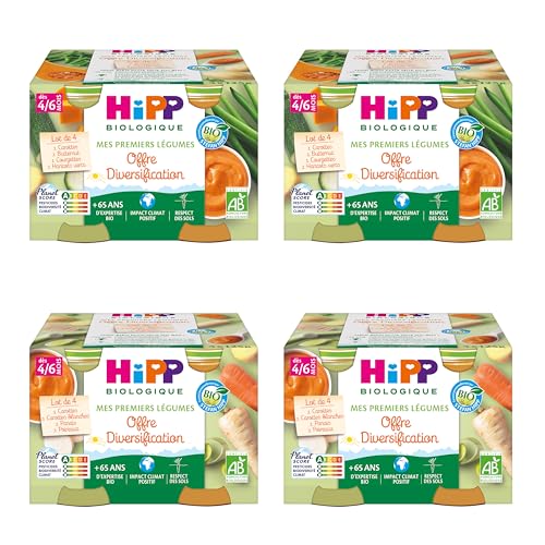 HiPP Biologique Légumes petits pots 4 mois 24x125g carottes
