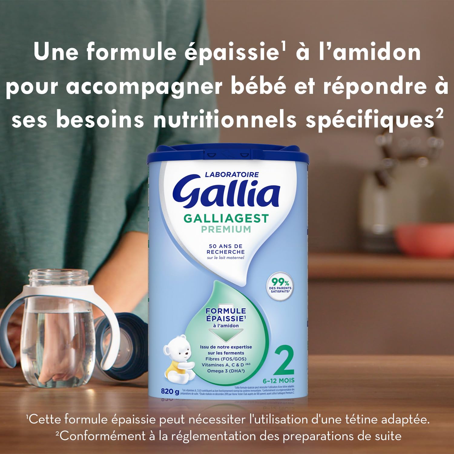 Gallia Galliagest Premium 2 lait poudre 6-12 mois 3x820g fer