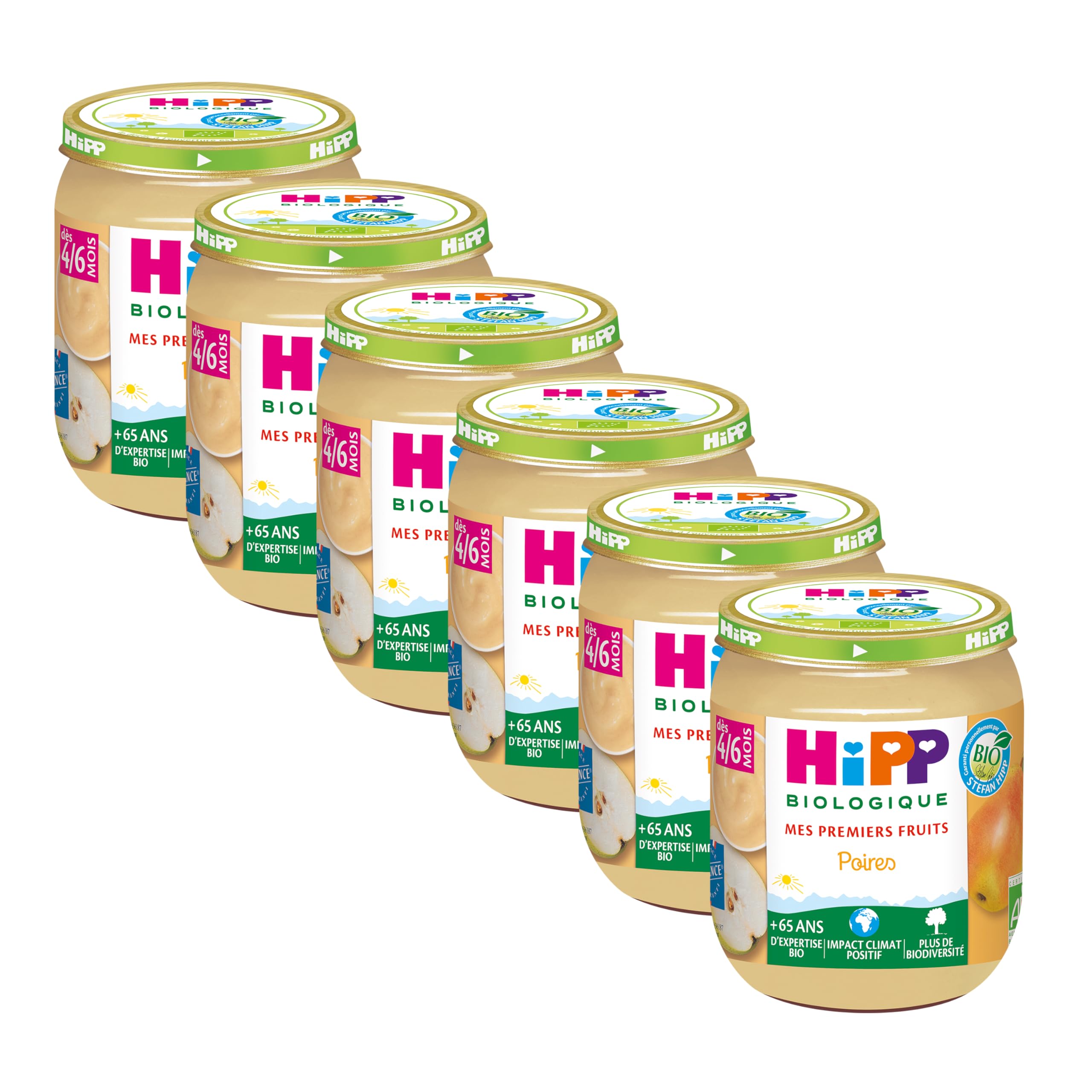 HiPP Mes 1ers Poires pot bébé 6x125g poire