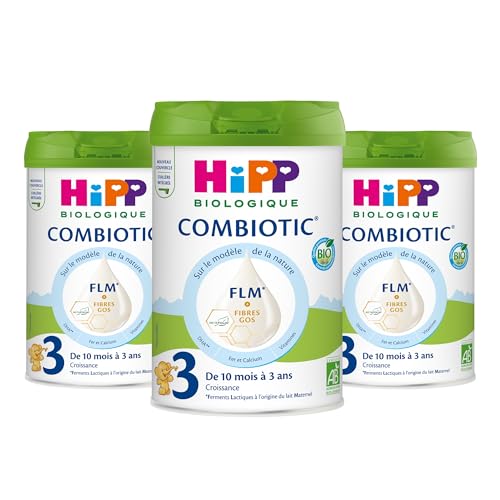 HiPP Laits Croissance Combiotic Lait 3 Bio 800g lot de 3