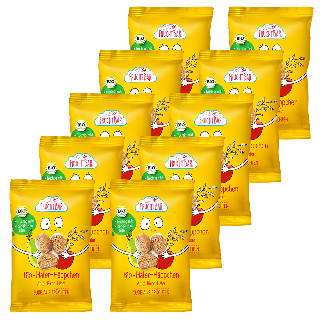 FruchtBar Bio Riegel barre avoine pomme poire dès 3 ans