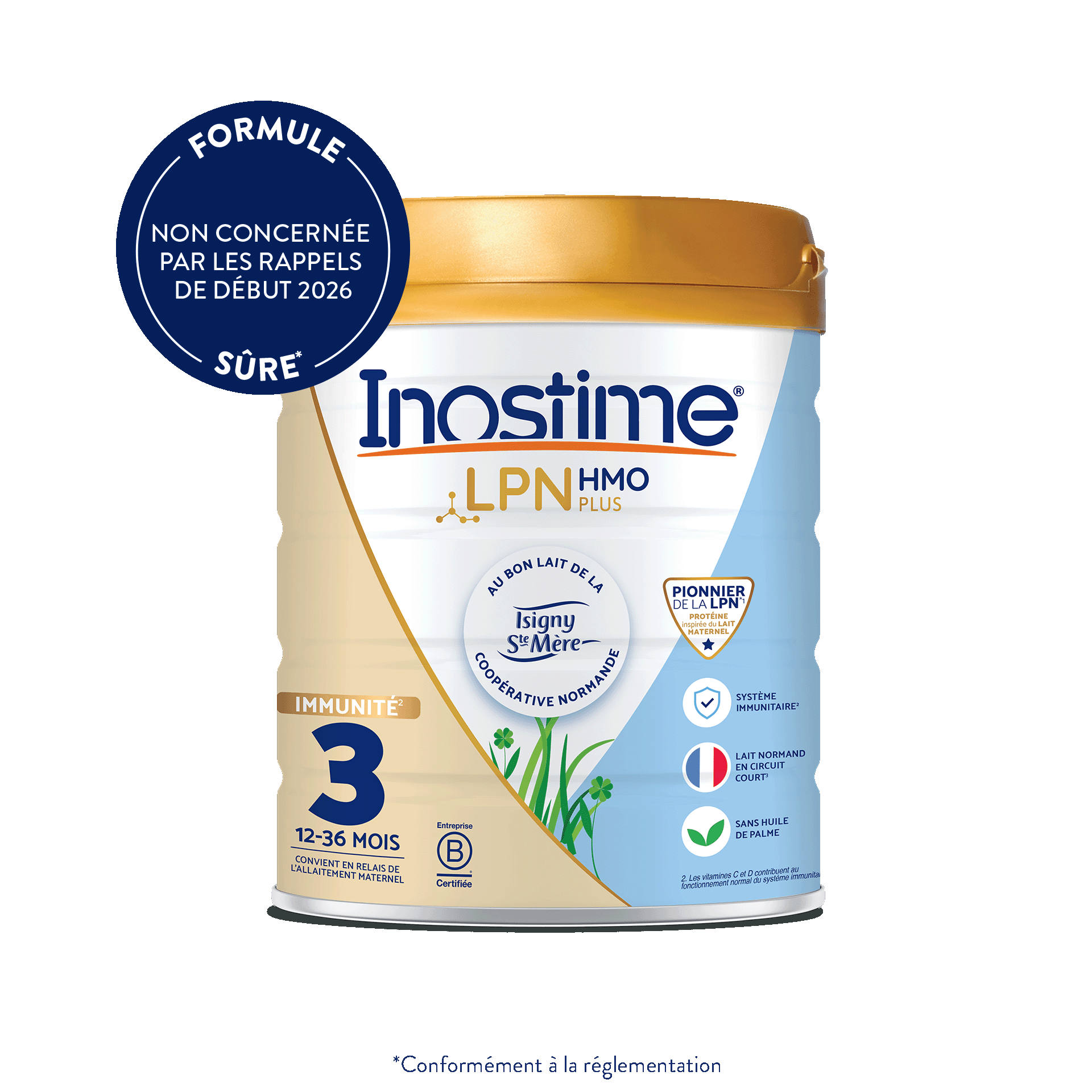 Inostime Lait de Croissance 3ème âge 1 boîte sans huile de palme