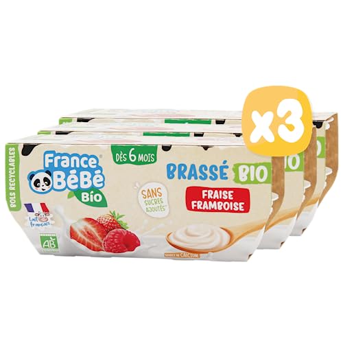 France Bébé Brassés Fraise Framboise brassé bébé 12x100g 6 mois