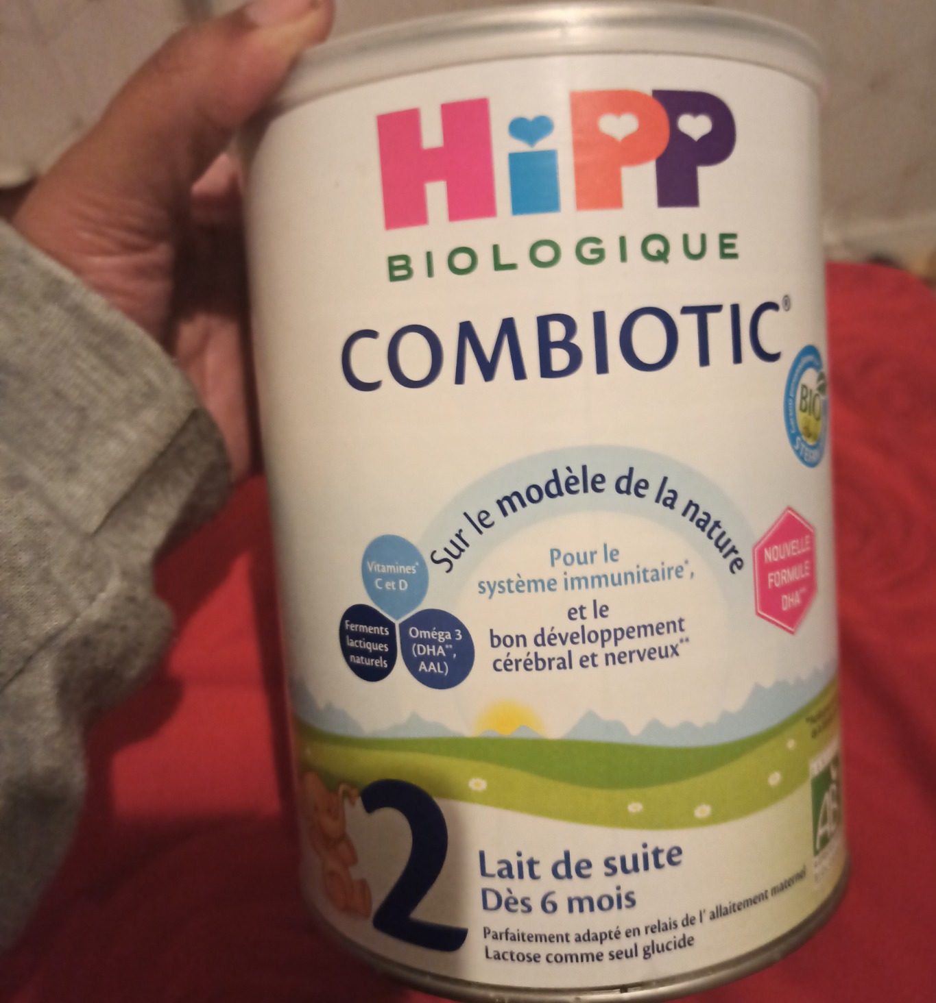 HiPP Combiotic Lait 2 lait de suite 6 mois+ 3x800g bio