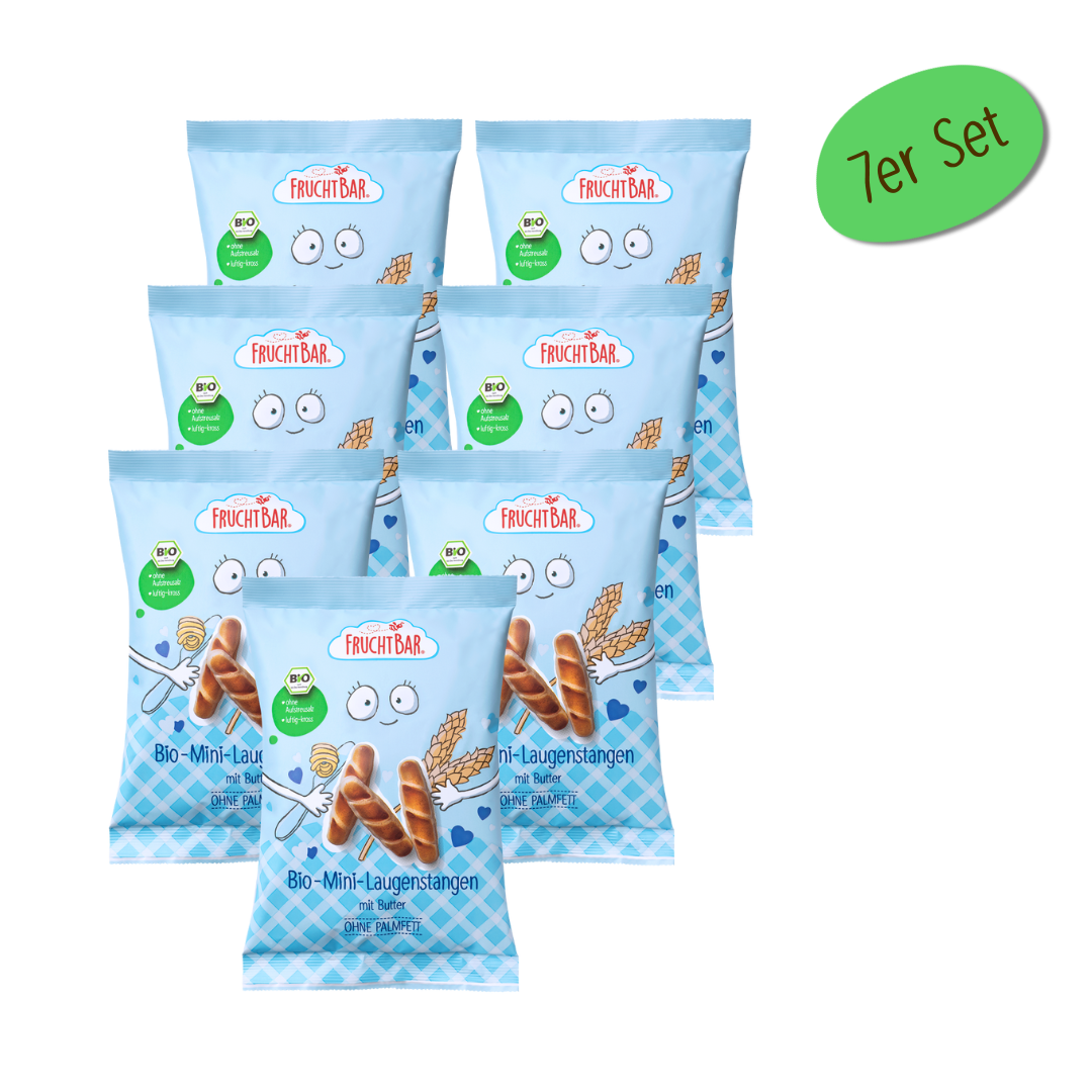 FruchtBar Bio Snacks Mini Laugenstangen snack bio au beurre dès 3 ans