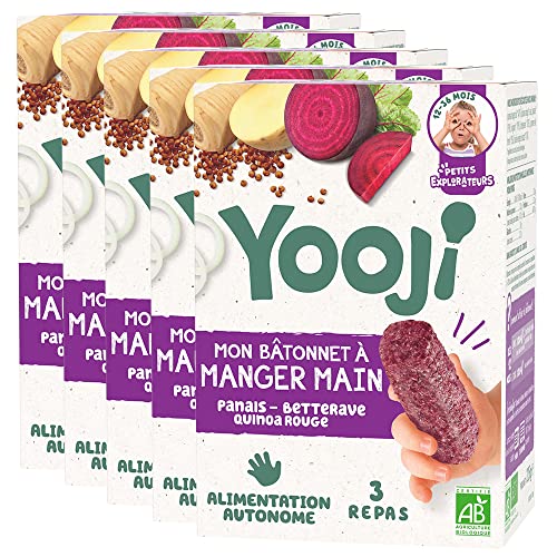 Yooji Bâtonnets Betterave Quinoa Bio 12 mois Lot 5x225g DME