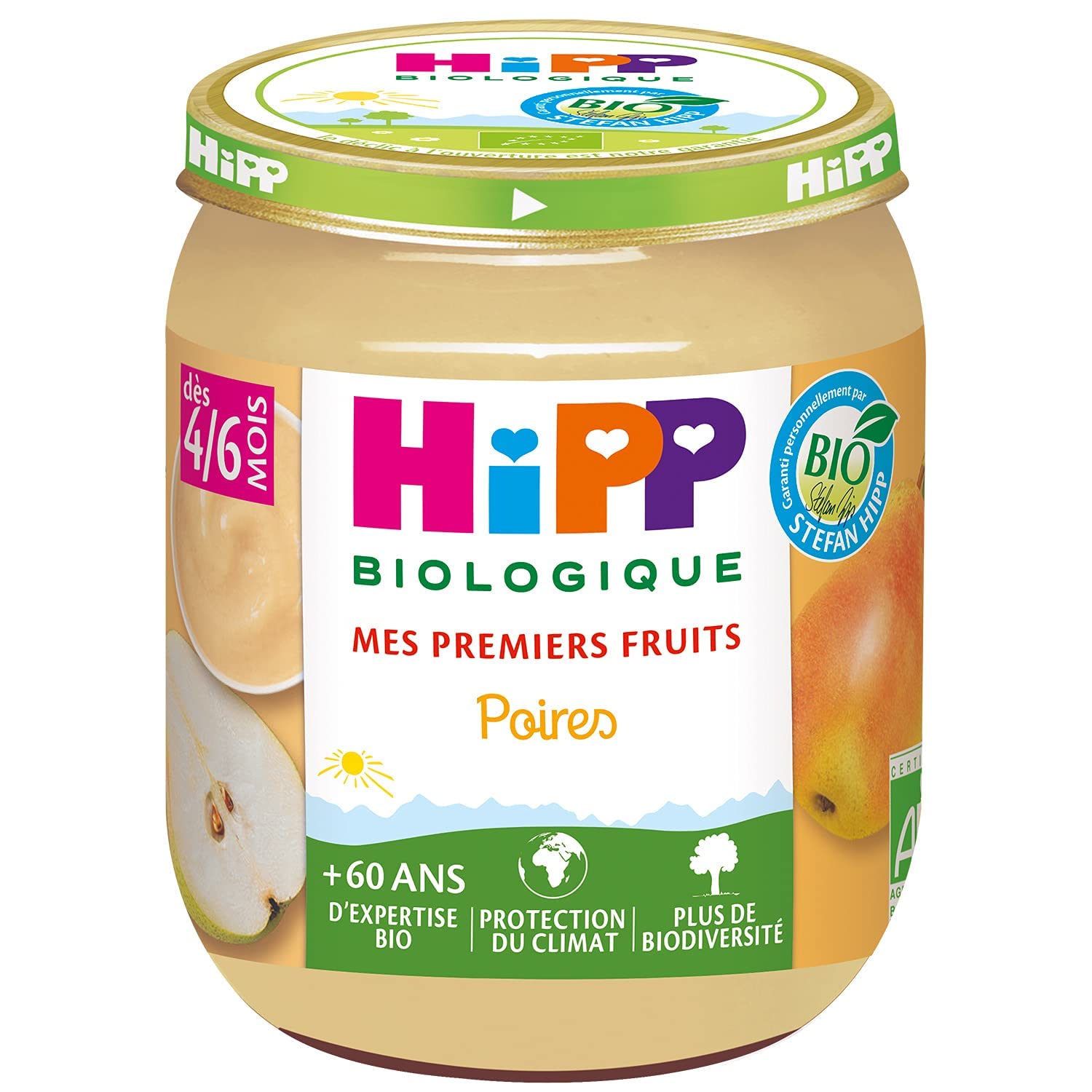 HiPP Mes 1ers Poires pot bébé 6x125g poire