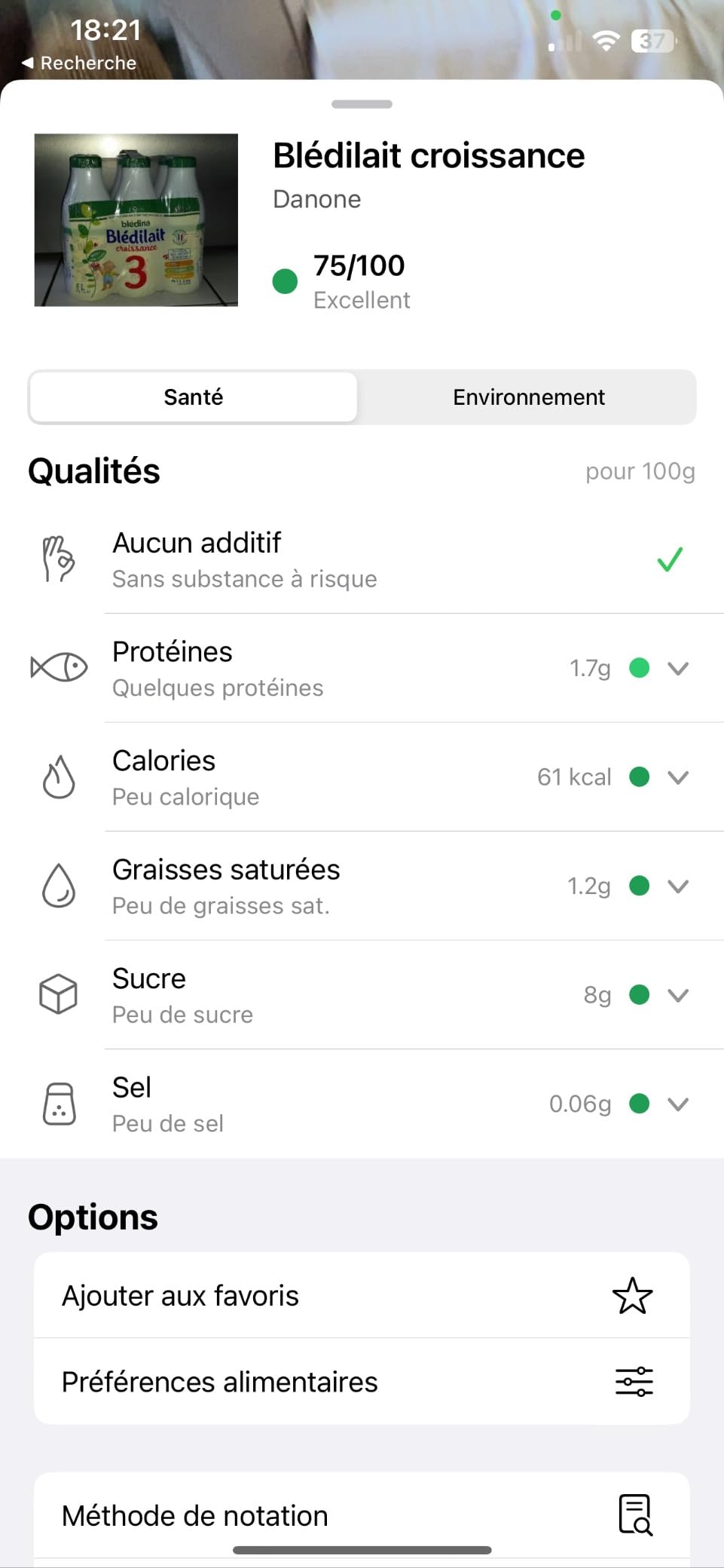 Gallia Blédilait Croissance lait bébé 1-3 ans 6x1L doux