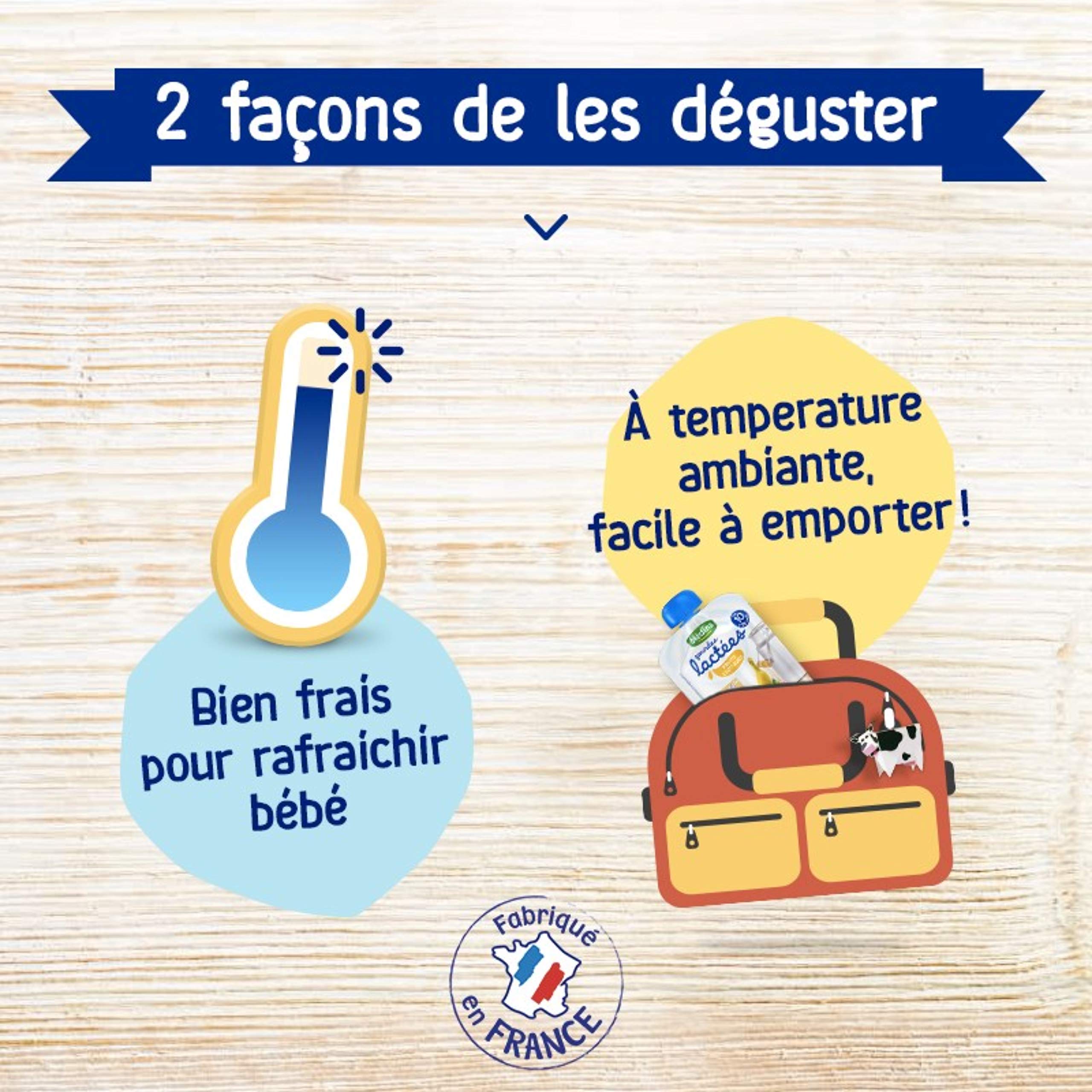 Blédina Blédine Fruits gourdes lactées 10 mois 32x85g 4 parfums