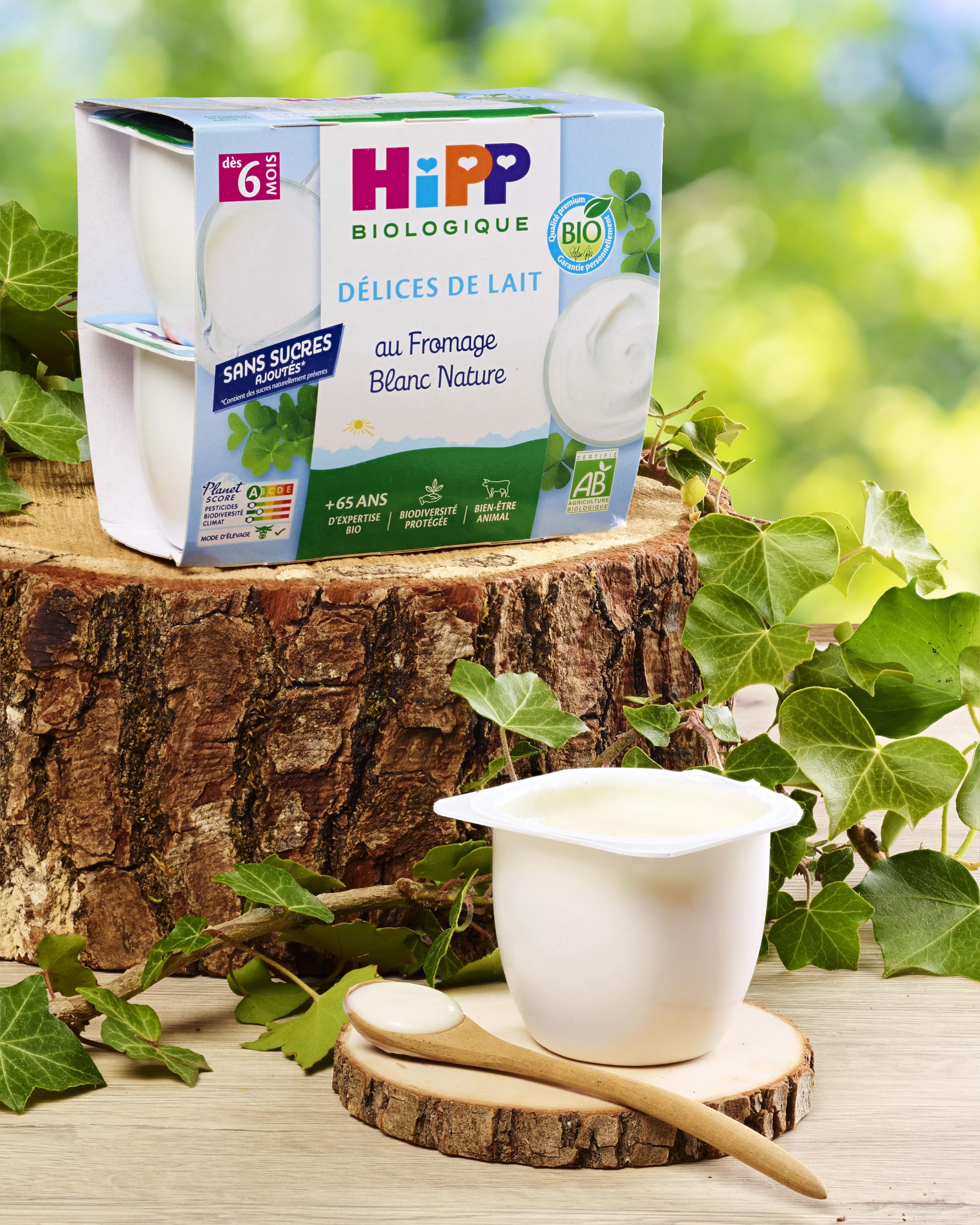 HiPP Délices de Lait Fromage Blanc dessert bébé 6x4x100g