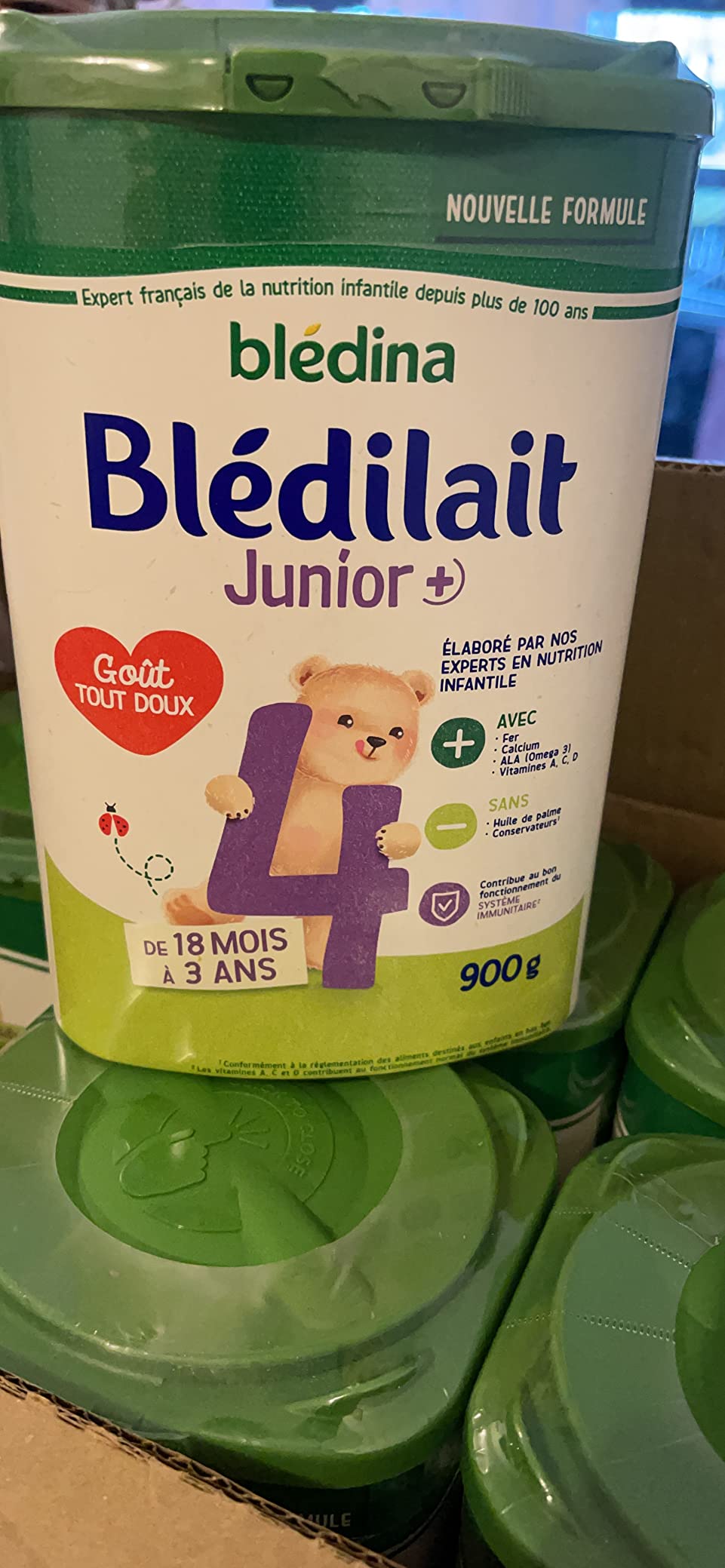 Blédina Blédilait Junior 4 poudre 18-36 mois 6x900g calcium