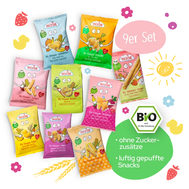 FruchtBar Geschenke Baby Knusper snack bébé dès 12 mois