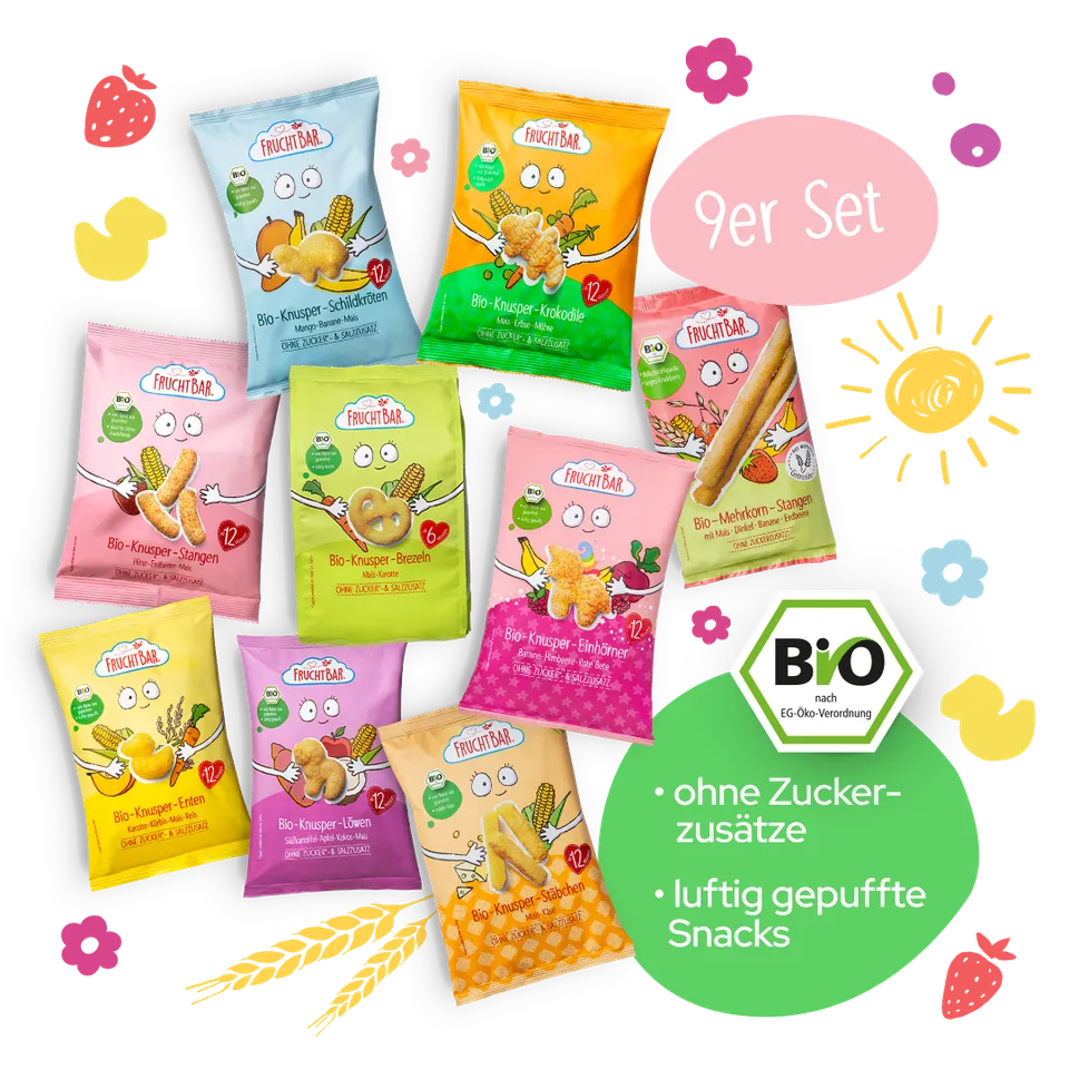 FruchtBar Geschenke Baby Knusper snack bébé dès 12 mois