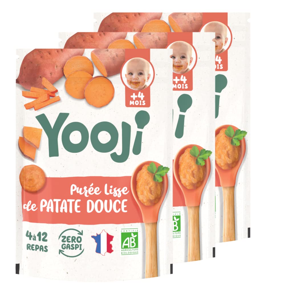 Yooji Purée Lisse Panais Bio Lot 3x480g 12 repas dès 4 mois