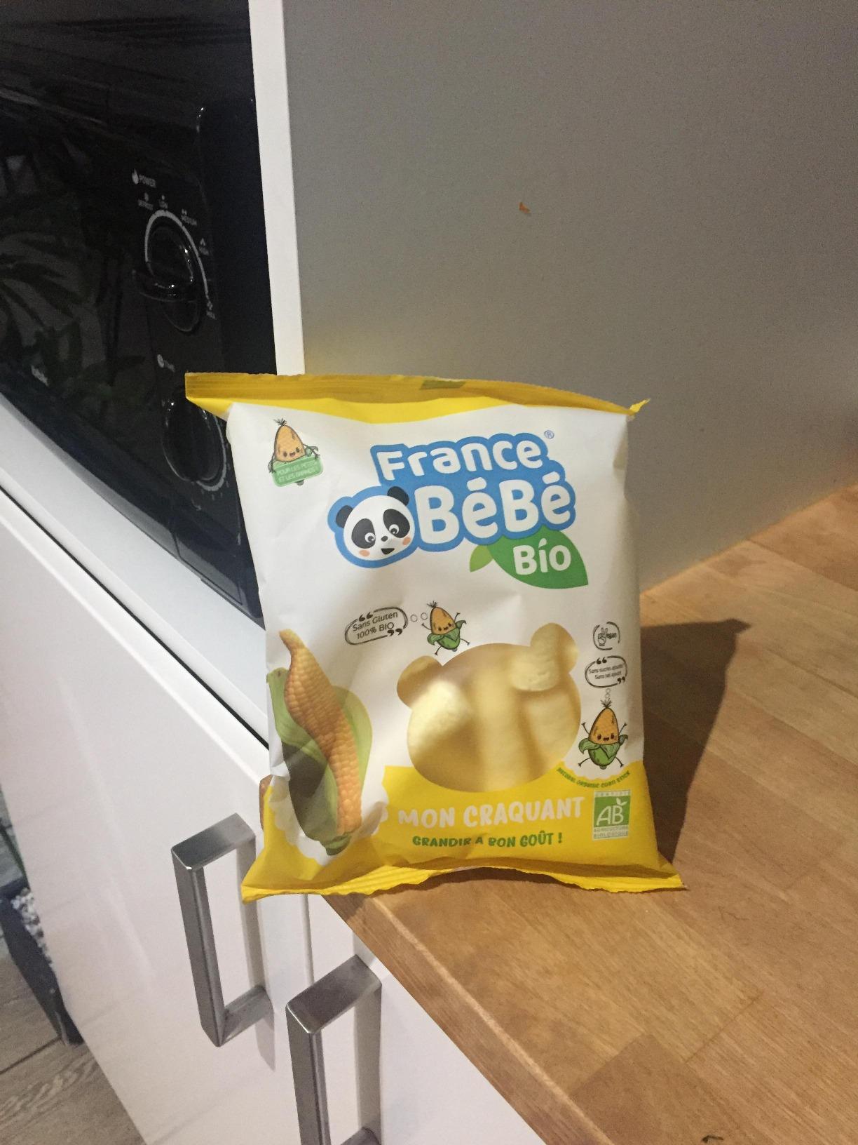 France Bébé Mon Craquant biscuit maïs soufflé bio 8x20g