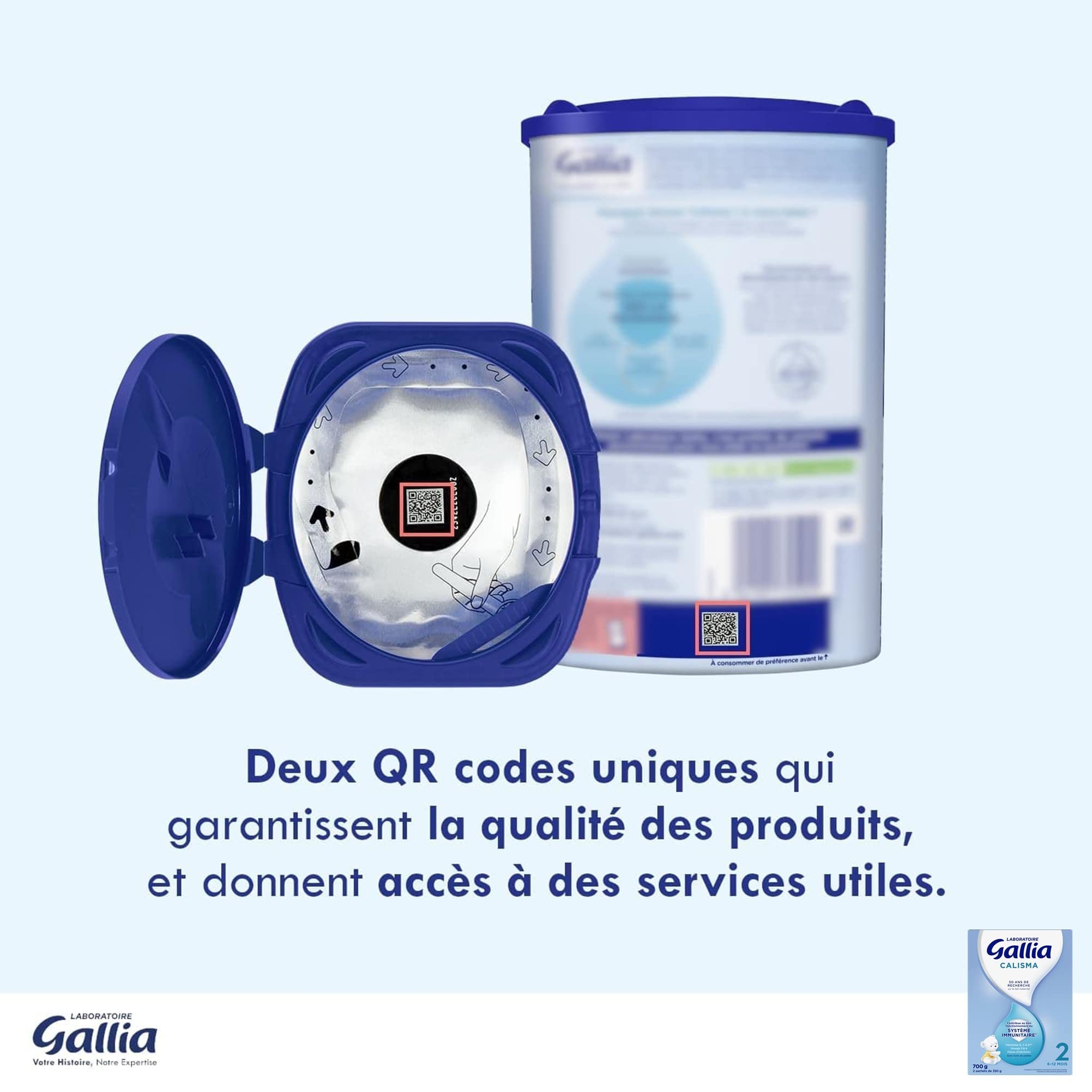 Gallia Calisma 2 lait poudre 6-12 mois 4x700g DHA