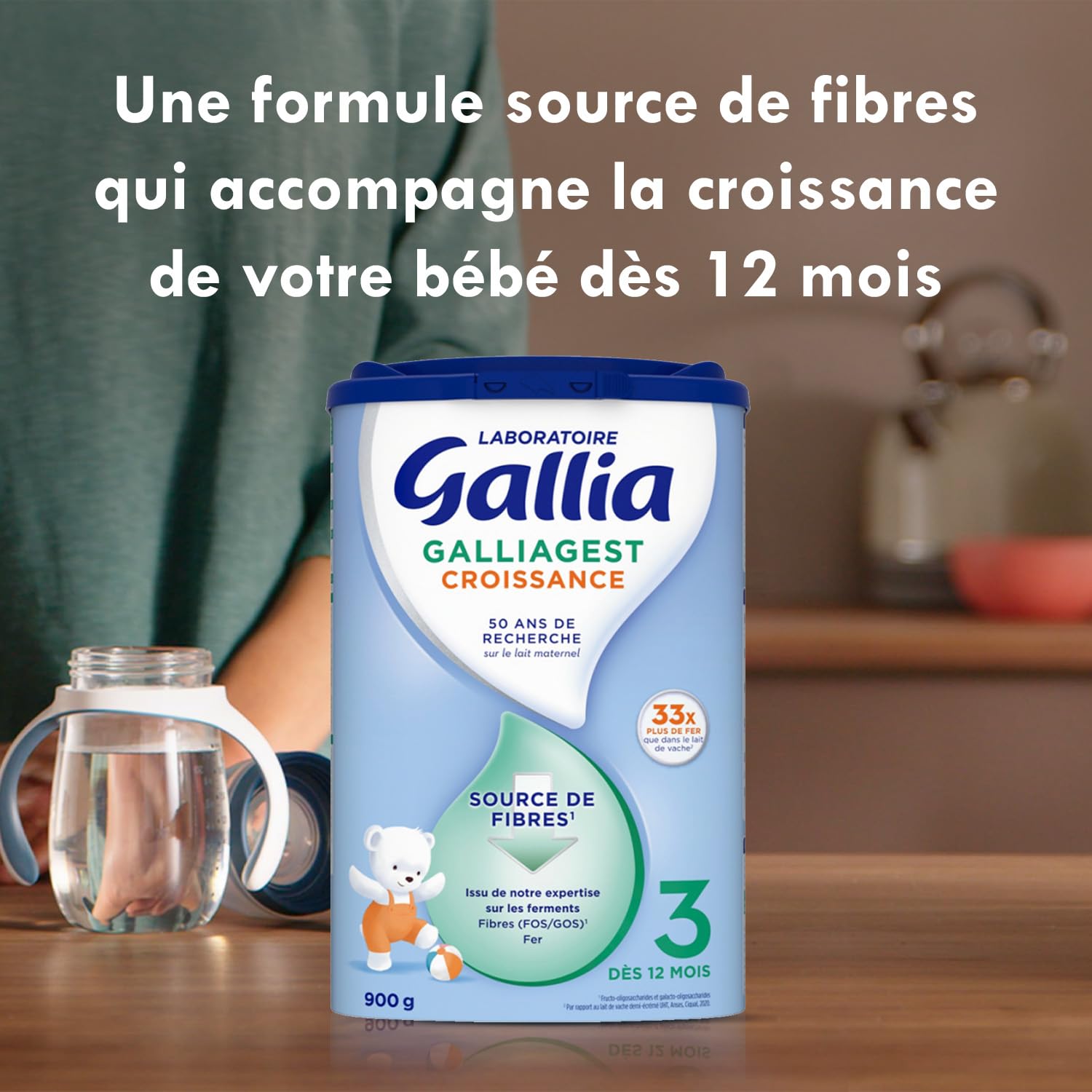 Gallia Galliagest lait croissance poudre 12 mois 3x900g