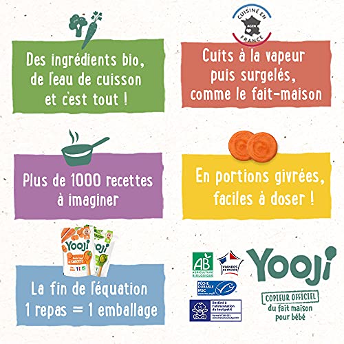 Yooji Bâtonnets repas bébé bio 12 mois assortiment 3,4kg