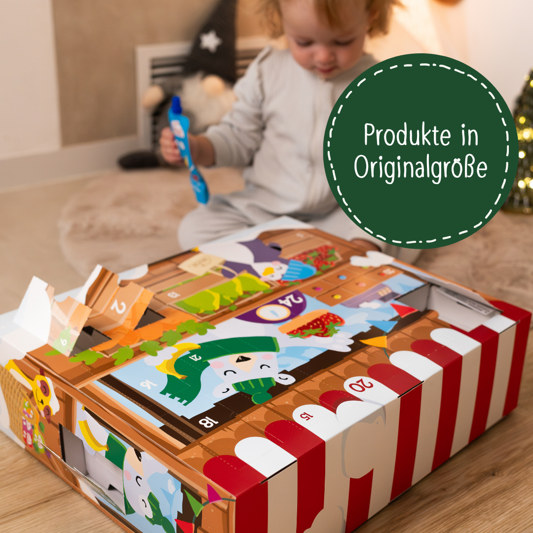 FruchtBar Geschenke Adventskalender Marktstand calendrier de l'avent dès 3 ans