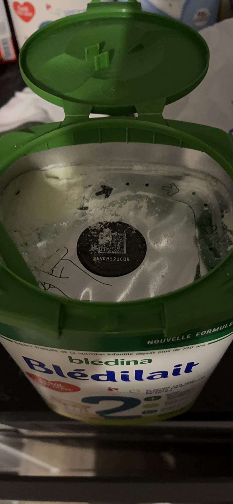 Blédina Blédilait 2 Lait en Poudre 6-12 Mois 900g x3 au DHA
