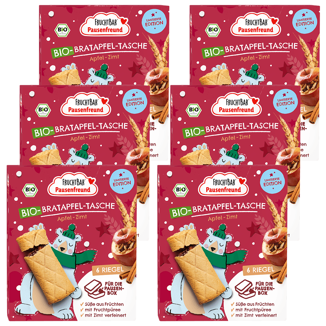 FruchtBar Bio Snacks Bratapfel snack pomme cannelle à l'unité