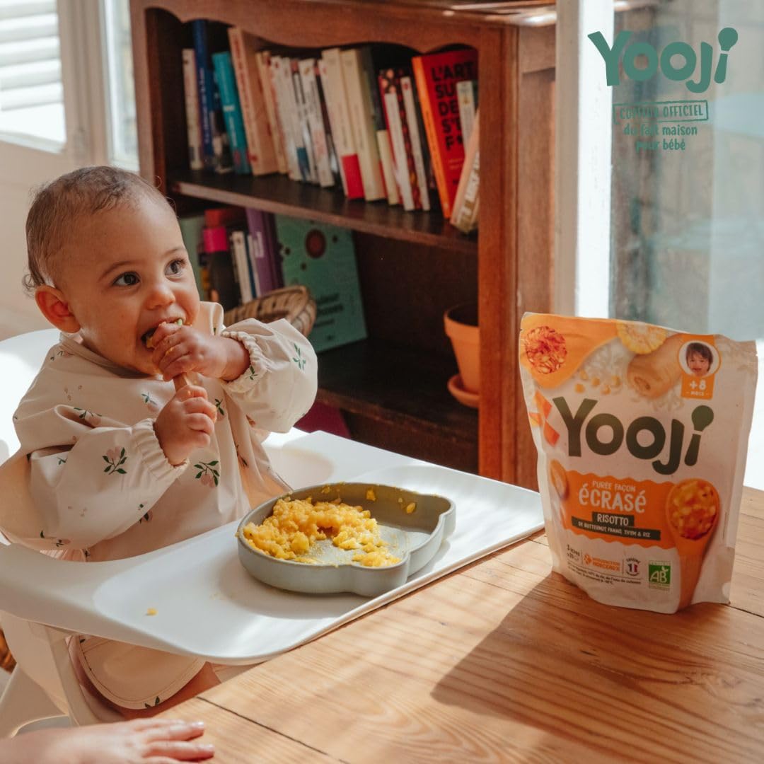 Yooji Écrasé Risotto purée bébé bio 8 mois 3x400g
