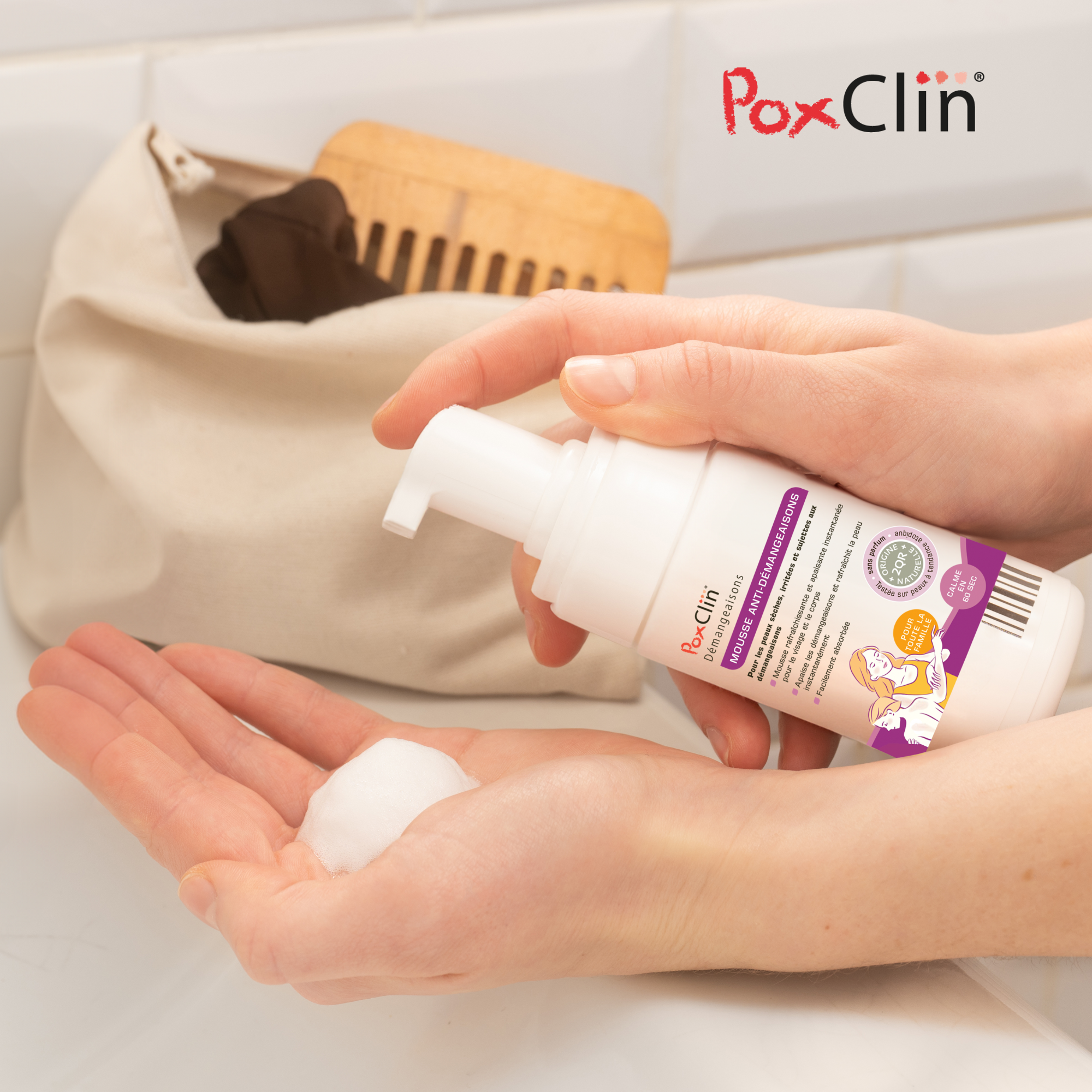 PediAct PoxClin Démangeaisons mousse varicelle 100 mL