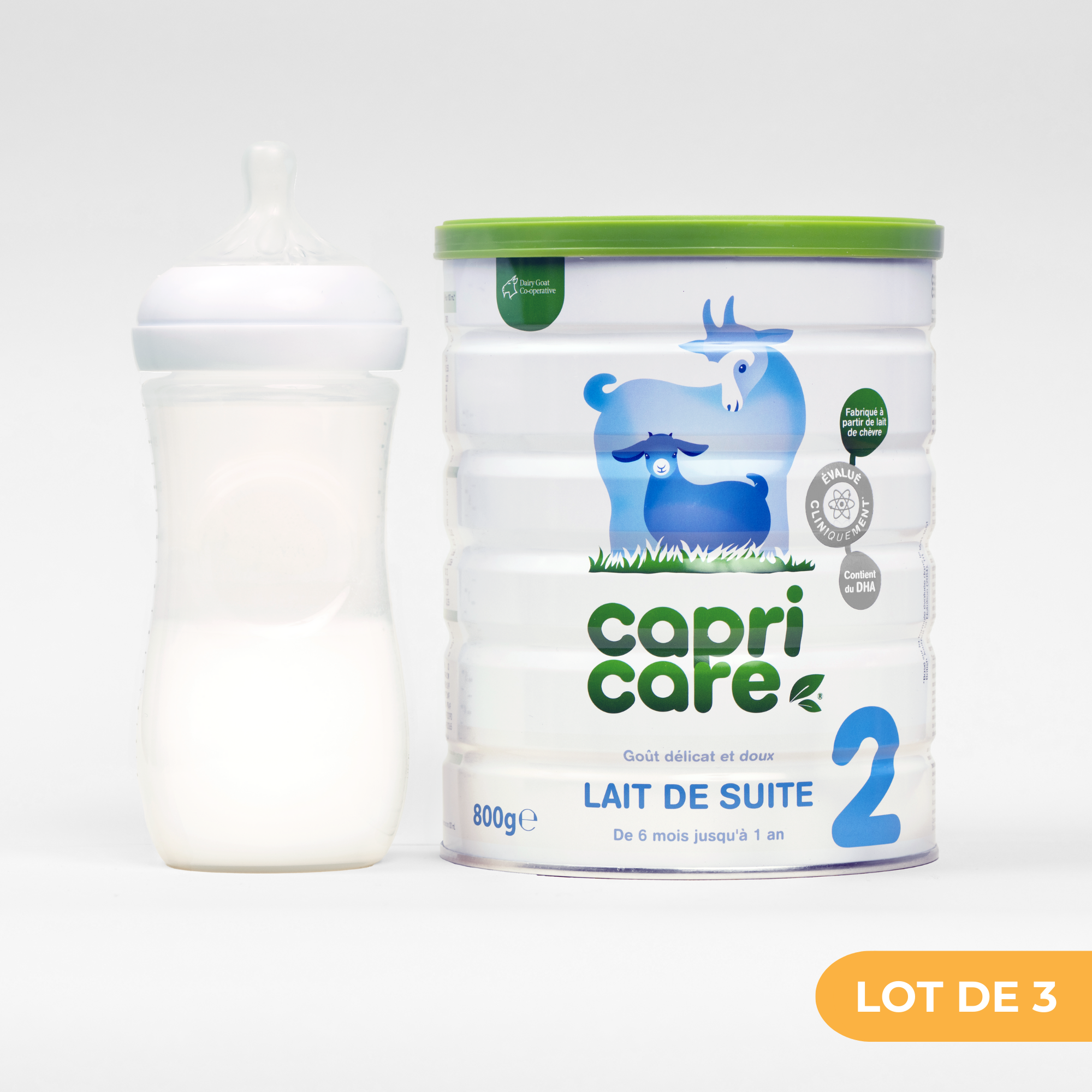 PediAct Capricare 2ème Âge 800g lait chèvre lot 3