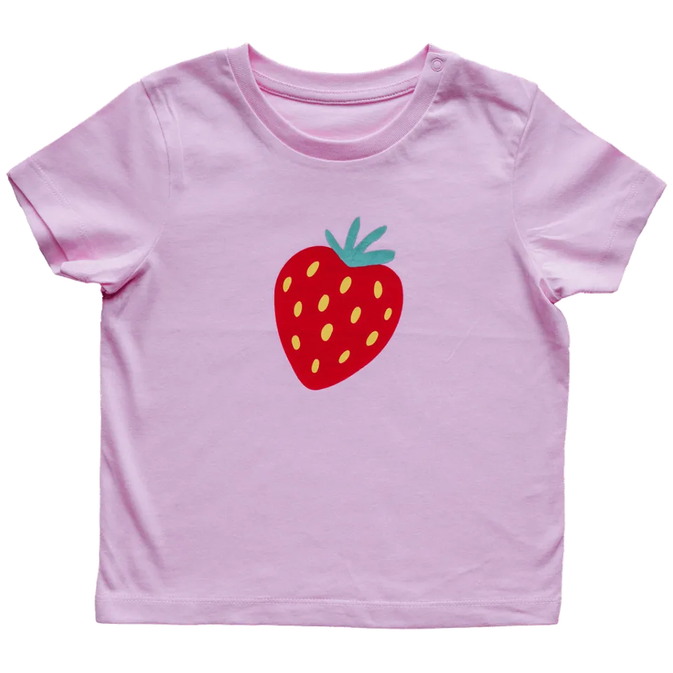 FruchtBar Cadeaux T-shirt enfant rose coton bio 80-86
