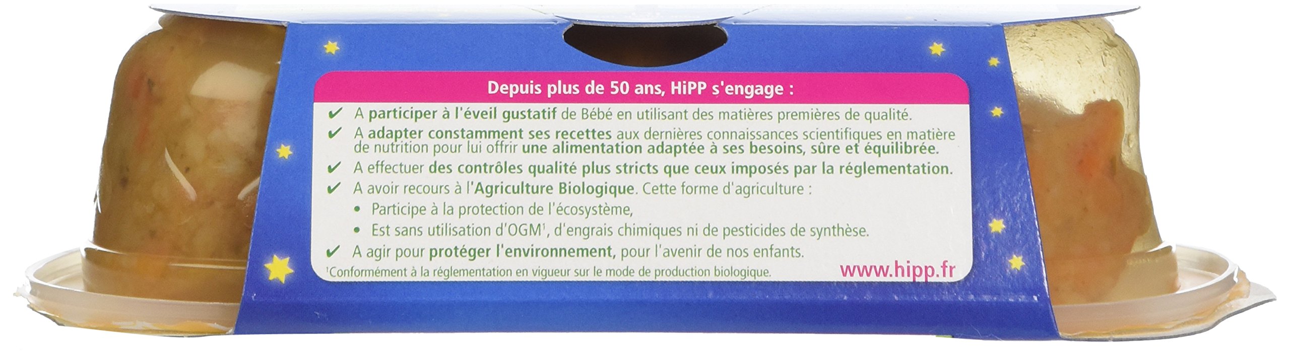 HiPP Menus du soir assiette semoule légumes du soleil 8 mois 7x200g