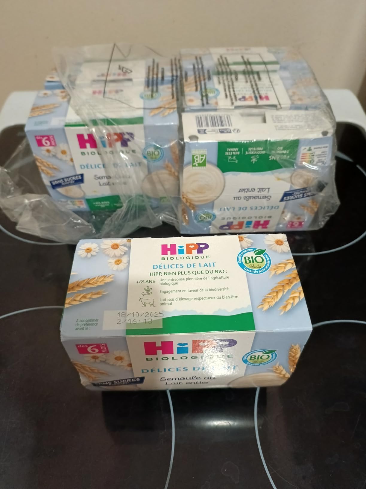 HiPP Délices de Lait Fromage Blanc dessert bébé 6x4x100g