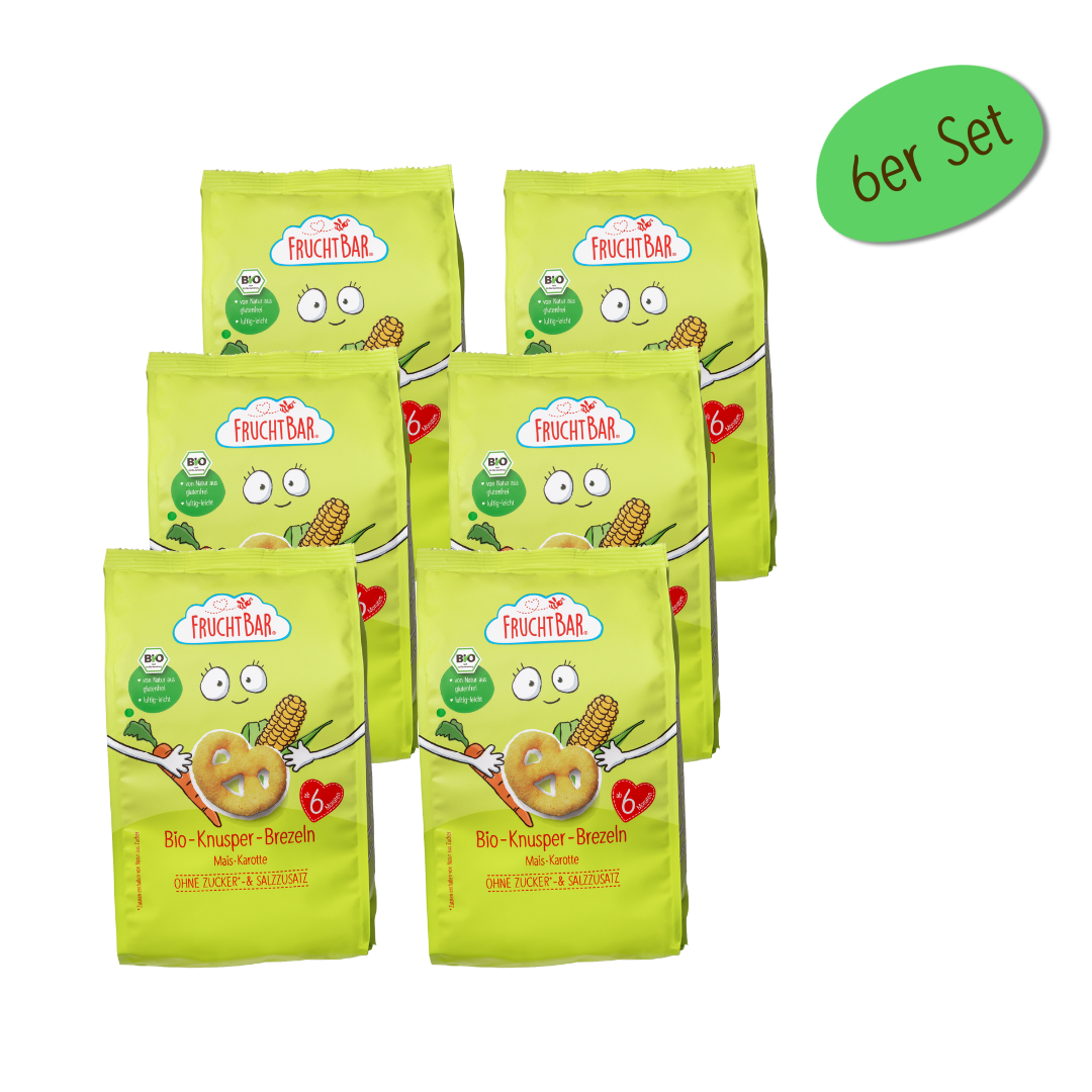 FruchtBar Bio Snacks bretzel maïs carotte dès 6 mois à l’unité