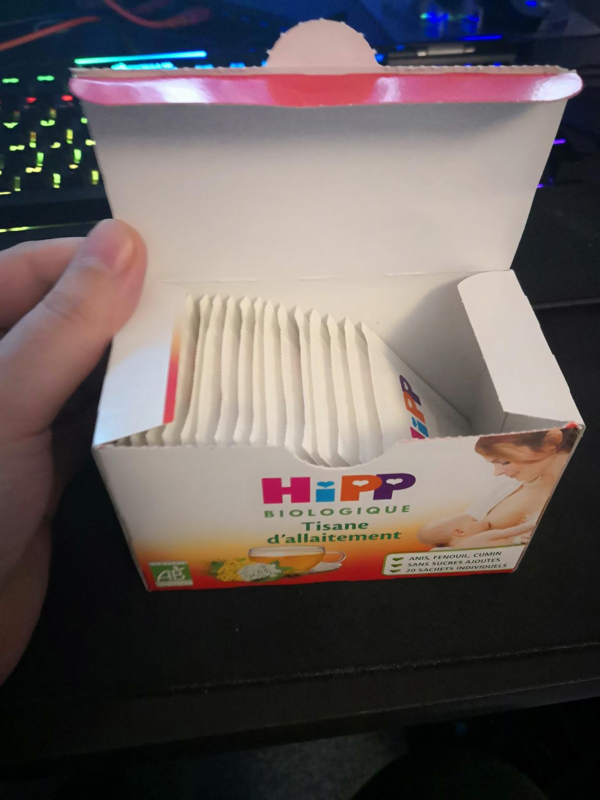 HiPP Tisane Allaitement Maman Fenouil Anis 20 Sachets x6 Bio