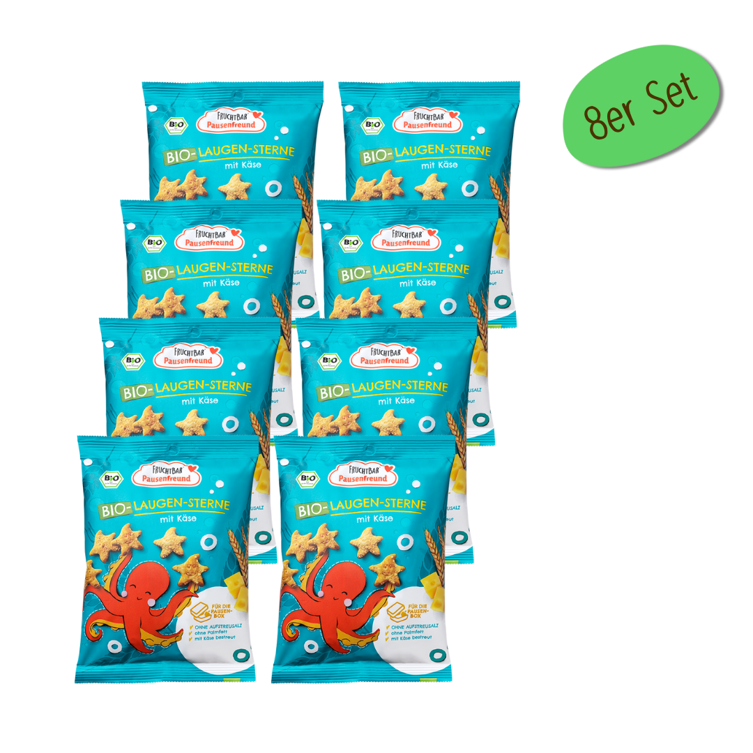 FruchtBar Bio Snacks Laugen Sterne snack bio au fromage dès 3 ans