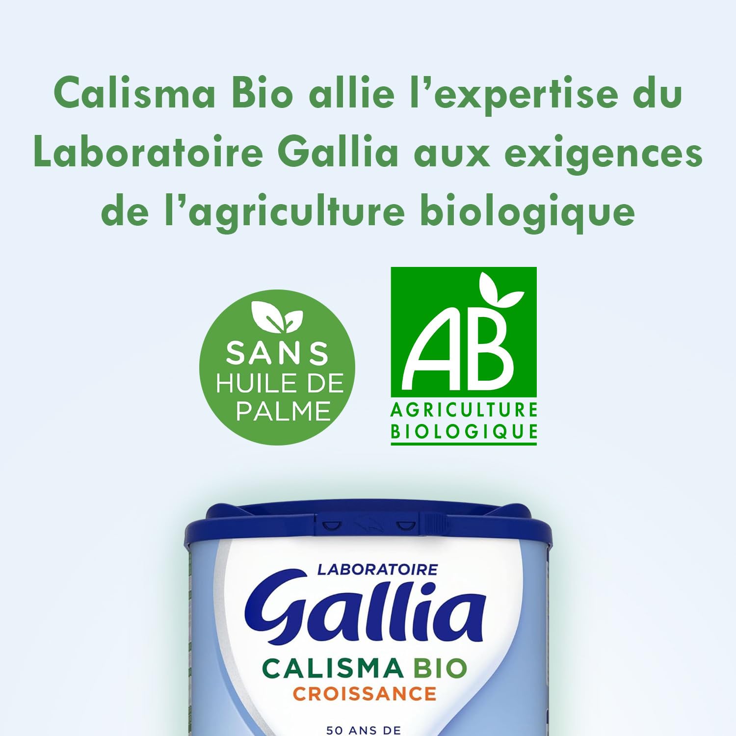Gallia Calisma Bio 3 lait croissance poudre 10 mois 3x800g