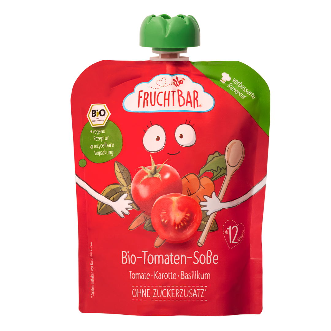 FruchtBar Bio sauce tomate enfant à l'unité vegan 12 mois