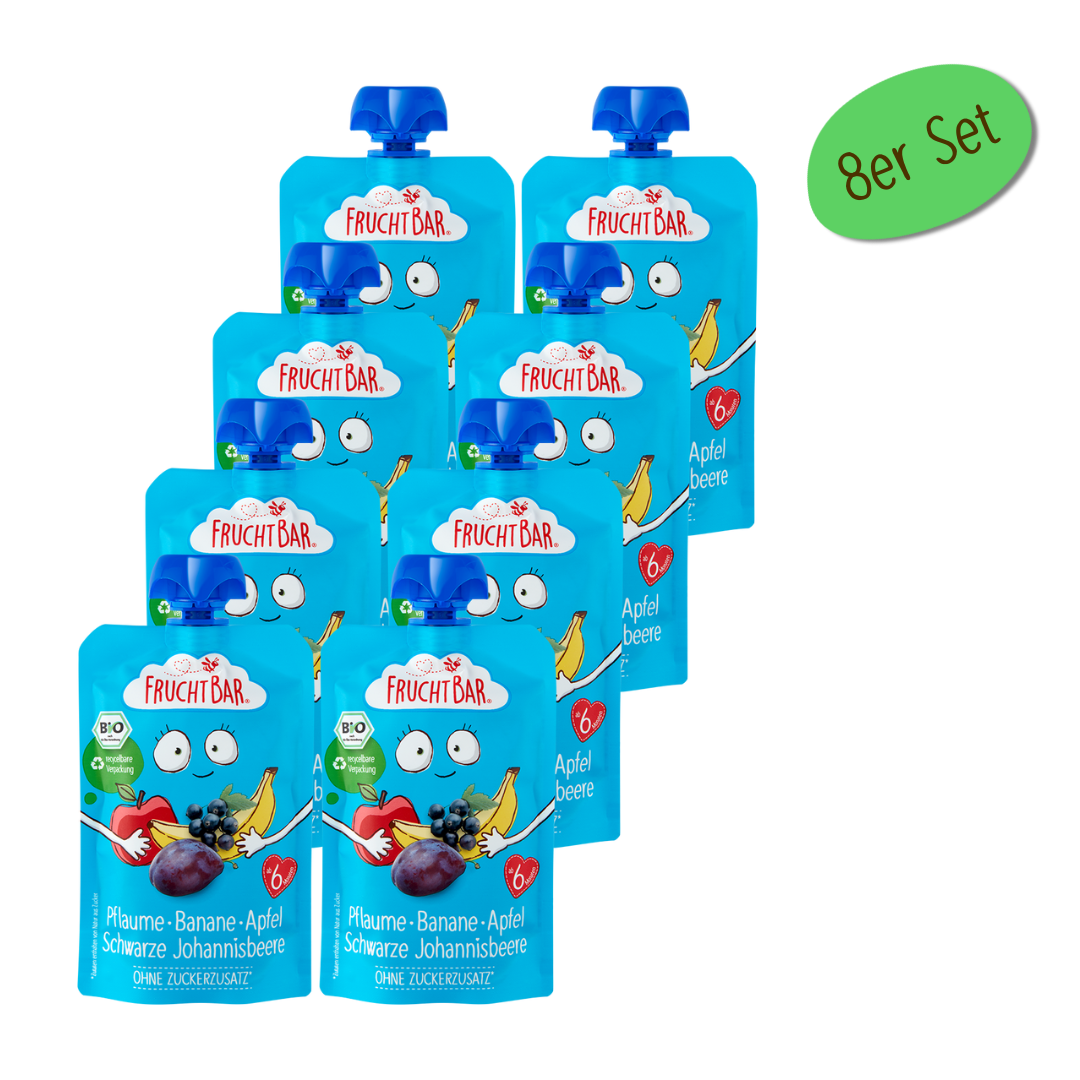 FruchtBar Bio Quetschies gourde compote prune banane 6 mois