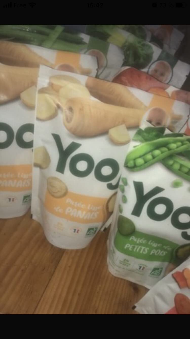 Yooji Purée lisse légumes bio bébé 32 repas surgelés