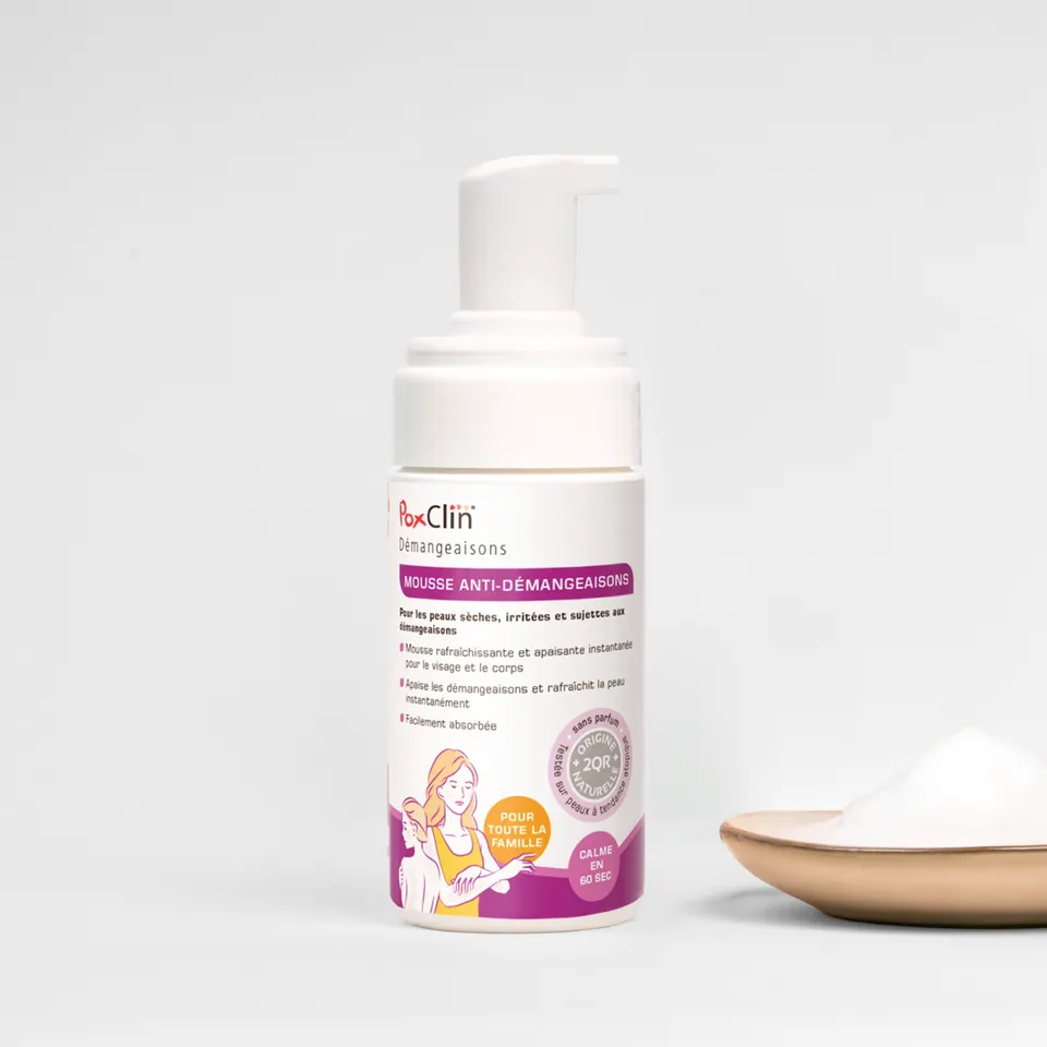 PediAct PoxClin Démangeaisons mousse varicelle 100 mL