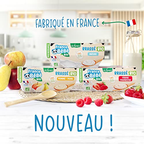 France Bébé Brassés Fraise Framboise brassé bébé 12x100g 6 mois