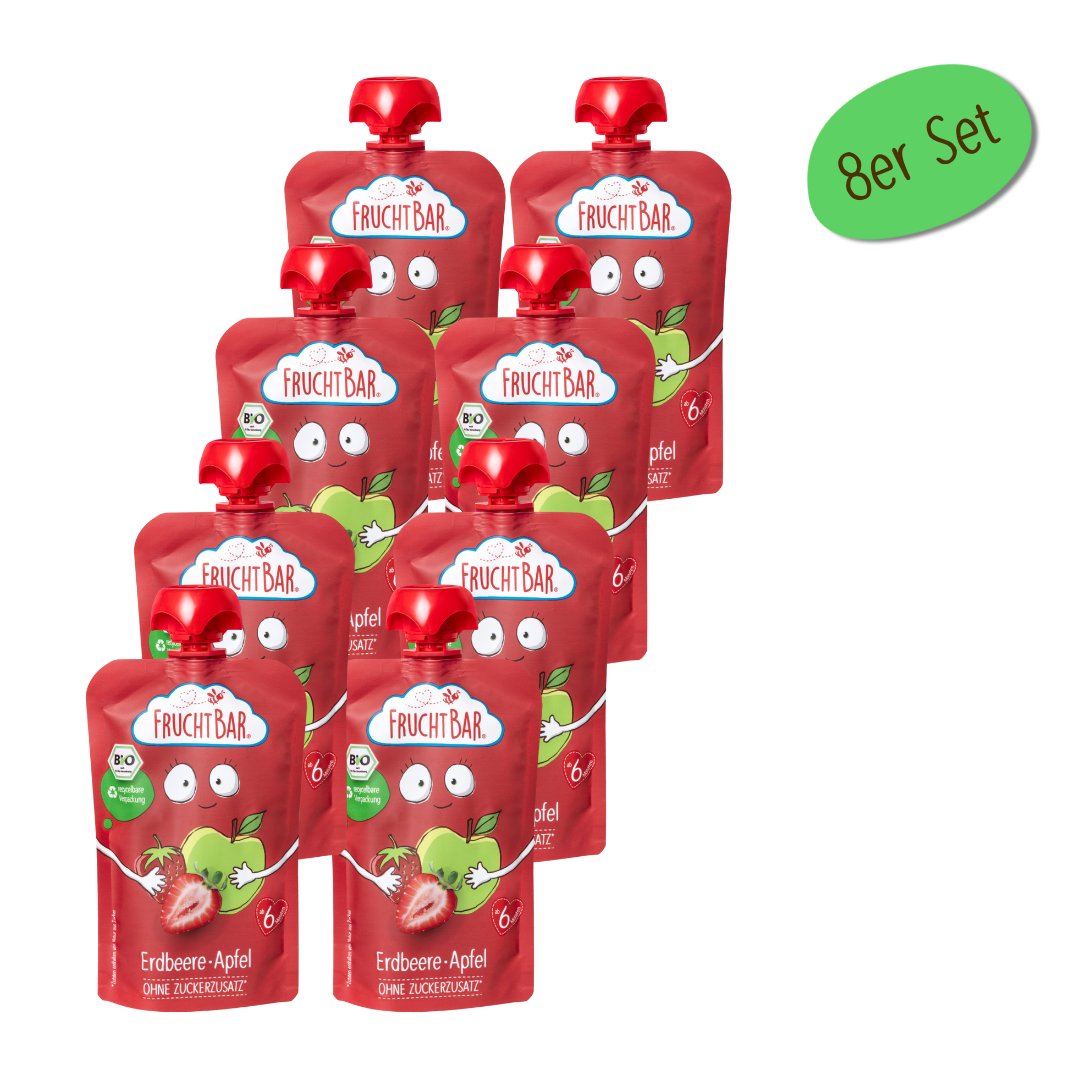 FruchtBar Bio Quetschies fraise pomme gourde bio