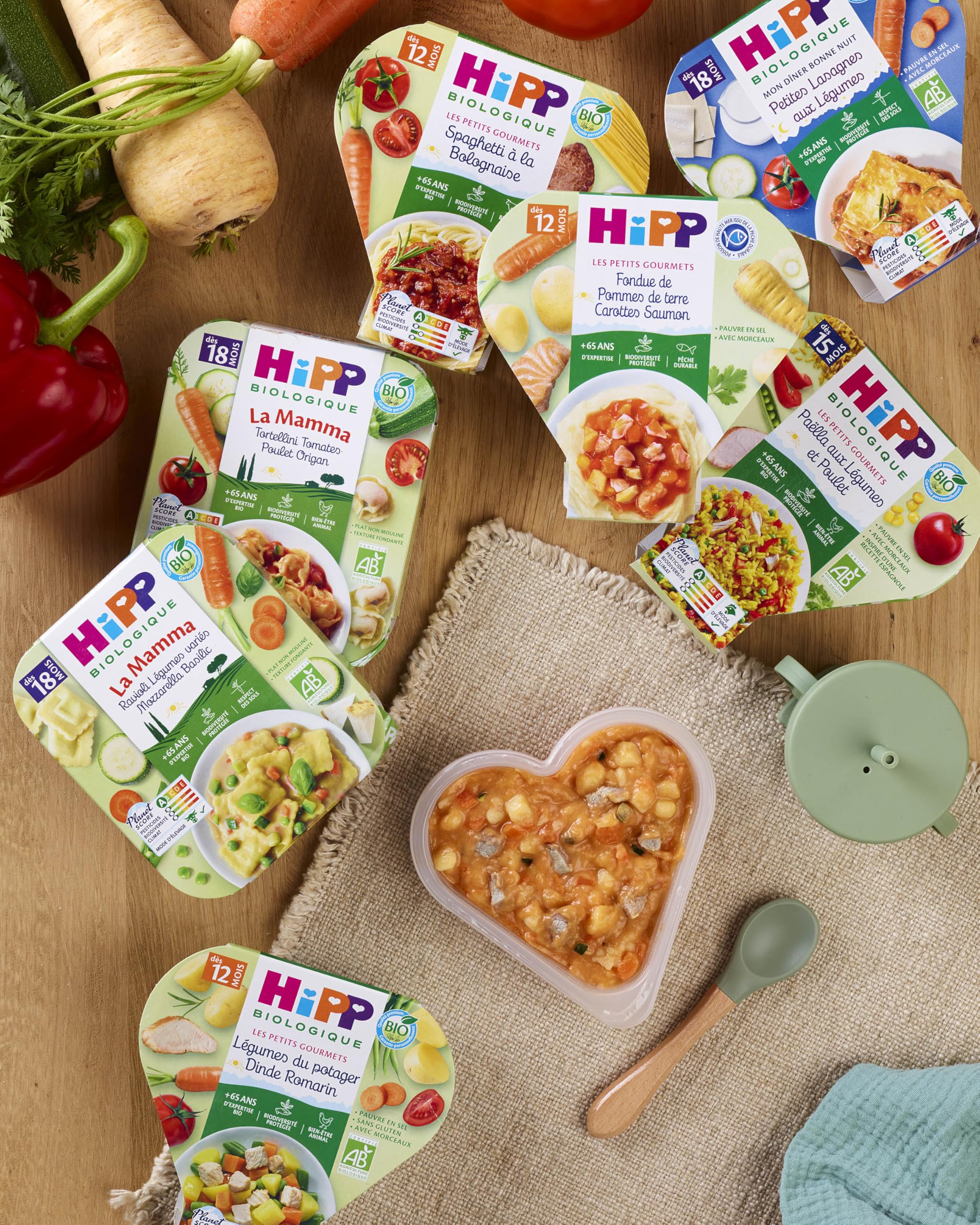 HiPP La Mamma plat bébé lasagnes saumon 15 mois 6x250g