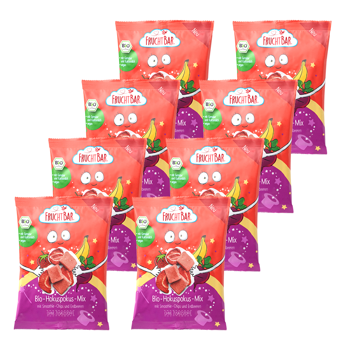 FruchtBar Bio Snacks Hokuspokus Mix snack bio dès 3 ans