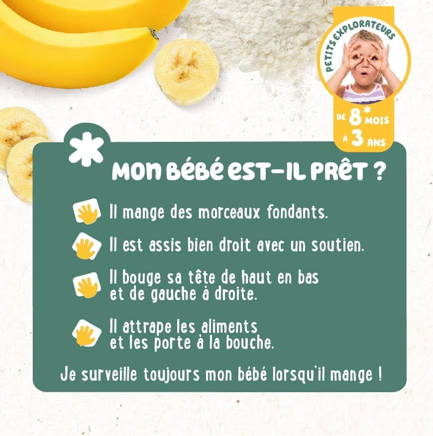 Yooji Pancakes pancake bébé 8 mois trio 9x120g fruits légumes